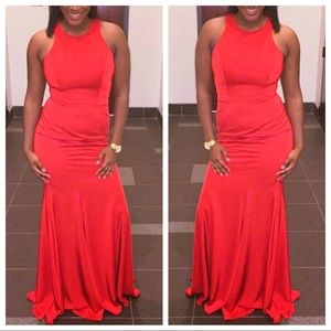 Red Evening Gown - M